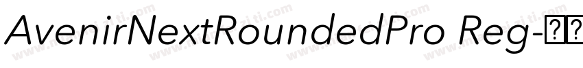 AvenirNextRoundedPro Reg字体转换
